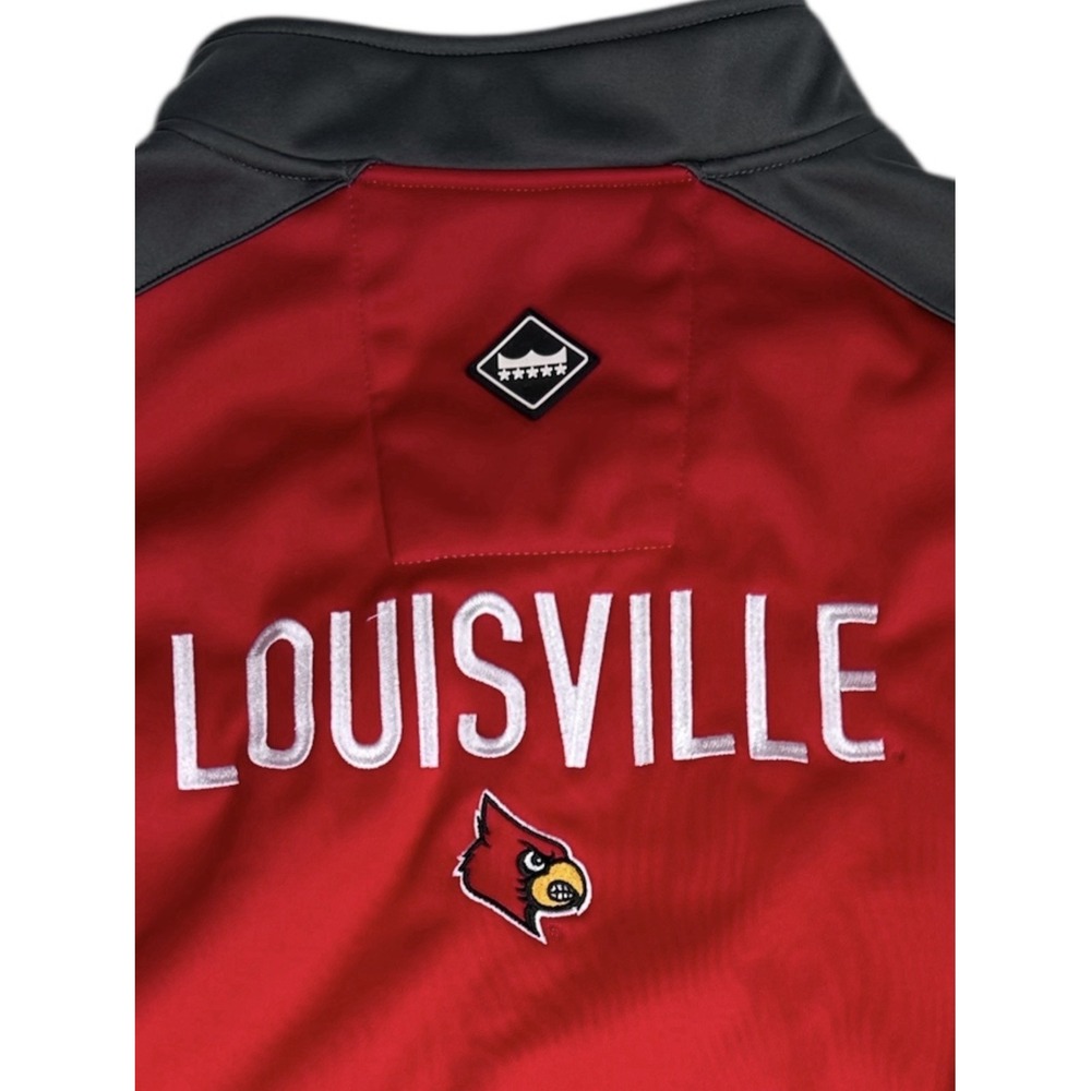 Franchise Club Louisville Cardinals Fleece Red Vest with Zip Front XXL - Picture 5 of 10